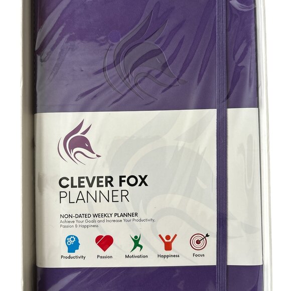 NIB Clever Fox Planner Non-dated Weekly Planner - Picture 1 of 7